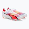 PUMA Ultra Ultimate FG/AG scarpe da calcio uomo puma bianco/puma nero/fire orchid 4