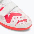 Scarpe da calcio per bambini PUMA Future Play IT V puma bianco/arancio 7