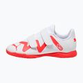 Scarpe da calcio per bambini PUMA Future Play IT V puma bianco/arancio 11