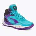 Scarpe da basket da uomo PUMA Playmaker Pro Mid purple glimmer/bright aqua/strong gray/white