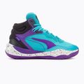 Scarpe da basket da uomo PUMA Playmaker Pro Mid purple glimmer/bright aqua/strong gray/white 2