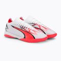 Scarpe da calcio PUMA Ultra Match IT da uomo puma bianco/puma nero/fire orchid 4