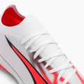 Scarpe da calcio PUMA Ultra Match IT da uomo puma bianco/puma nero/fire orchid 8