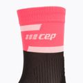 CEP Calzini da corsa a compressione da donna 4.0 taglio medio rosa/nero 3