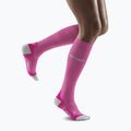 Calzini da corsa a compressione CEP Ultralight rosa/rosso scuro da donna 4