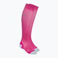 Calzini da corsa a compressione CEP Ultralight rosa/rosso scuro da donna