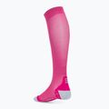 Calzini da corsa a compressione CEP Ultralight rosa/rosso scuro da donna 2