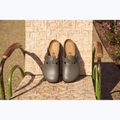BIRKENSTOCK infradito Boston NL regolare in pelle liscia grigio cemento 6