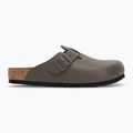 BIRKENSTOCK infradito Boston NL regolare in pelle liscia grigio cemento 2