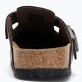 BIRKENSTOCK infradito Boston NL Narrow pelle liscia grigio cemento 6