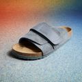 BIRKENSTOCK Kyoto LENB/LEVE Infradito strette grigio basalto 5