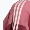 Felpa adidas Essentials 3-Stripes Crop rosa strata/shadow red/bliss pink/wonder quartz da donna 3