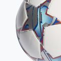 adidas UCL League 23/24 calcio bianco / argento metallico / ciano brillante / blu reale dimensioni 4 3