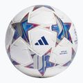 adidas UCL PRO 23/24 calcio bianco / argento metallico / ciano brillante / blu reale dimensioni 5