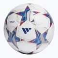 adidas UCL PRO 23/24 calcio bianco / argento metallico / ciano brillante / blu reale dimensioni 5 2