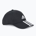 Berretto da baseball adidas 3-Stripes Cotton Twill nero/bianco