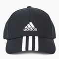 Berretto da baseball adidas 3-Stripes Cotton Twill nero/bianco 2