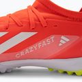 Uomo adidas X Crazyfast League TF scarpe da calcio rosso solare / nuvola bianca / squadra giallo solare 8