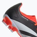 Scarpe da calcio adidas Predator League MG nero/bianco scuro/rosso solare per bambini 9