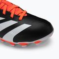 Scarpe da calcio adidas Predator League MG nero/bianco scuro/rosso solare per bambini 7