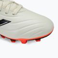Scarpe da calcio per bambini adidas Copa Pure II Club FxG avorio/nero/rosso solare 7