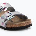BIRKENSTOCK infradito per bambini Arizona BF Narrow electric metallic dots argento 7