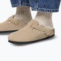 Ciabatte BIRKENSTOCK Boston Suede Leather sandcastle 8