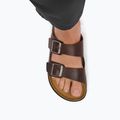 Ciabatte da uomo BIRKENSTOCK Arizona Crosstown Oiled Leather Regular habana/black 8