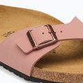 Infradito da donna BIRKENSTOCK Madrid Birkibuc Narrow rosa argilla 6