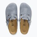 Ciabatte BIRKENSTOCK Boston Suede Leather stone blue 4