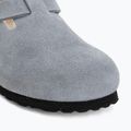 Ciabatte BIRKENSTOCK Boston Suede Leather stone blue 7