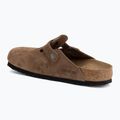 Ciabatte BIRKENSTOCK Boston Suede Leather dark tea 3
