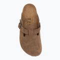 Ciabatte BIRKENSTOCK Boston Suede Leather dark tea 5