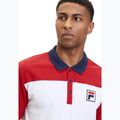 Maglietta polo da uomo FILA Lianshan Blocked bright white-true red 4