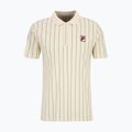 Maglietta polo da uomo FILA Luckenwalde antique white/adventurine striped 5