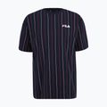 Maglietta da uomo FILA Lobito Pinstriped black iris/two color stiped 5