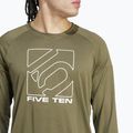 Maglia a manica lunga adidas FIVE TEN Long Sleeve Uomo ciclismo strata oliva 5