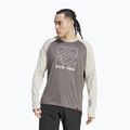 Maglia adidas FIVE TEN a manica lunga da ciclismo uomo, grigio antracite/putty 3
