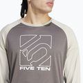 Maglia adidas FIVE TEN a manica lunga da ciclismo uomo, grigio antracite/putty 5