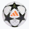 Pallone da calcio adidas UCL Finale League Football Box 24/25 bianco / nero / platino metallico / squadra solare giallo dimensioni 5 2