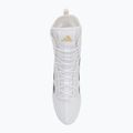 adidas Box Hog 4 nuvola bianca / verde chiaro / nucleo nero scarpe da boxe 5