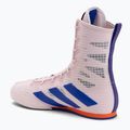 Scarpe da boxe adidas Box Hog 4 quasi rosa/blu chiaro/arancio d'impatto 3