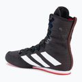 adidas Box Hog 4 nucleo nero / nuvola bianca / rubino puro scarpe da boxe 3