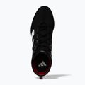 adidas Box Hog 4 nucleo nero / nuvola bianca / rubino puro scarpe da boxe 7