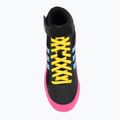 Scarpe da boxe per bambini adidas Havoc core black/signal cyan/yellow 5
