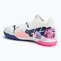 PUMA Future 7 Match Vol. Up TT scarpe da calcio bianco/blu/rosa velenosa/melone frizzante/bluemazing 3