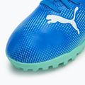 PUMA Future 7 Play TT Jr scarpe da calcio bambino hyperlink blu/menta/puma bianco 7