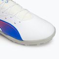 PUMA King Match TT Jr scarpe da calcio per bambini puma bianco/bluemazing/grigio chiaro/tramonto 7