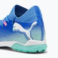 PUMA Future 7 Match TT + Mid Jr scarpe da calcio bluemazing/puma white/electric peppermint 5