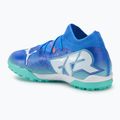 PUMA Future 7 Match TT + Mid Jr scarpe da calcio bluemazing/puma white/electric peppermint 3